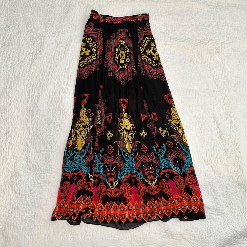 Bebe black maxi skirt